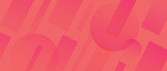 Bright geometric abstract orange background with pink shapes