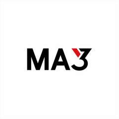 May word design with number 3 on letter Y.
