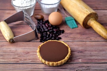 Baking apple tart apple pie choccolate tart at home