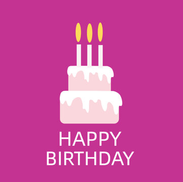 Holiday card with text happy birthday

