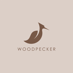Woodpecker Symbolism in a Bold and Unique Logo Design