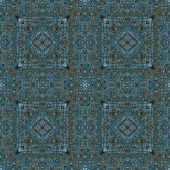 Abstract seamless geometric pattern with geometric figures. Geometrical Repeat print. Endless Grunge ornament for sport textile, fashion clothes, wrapping paper