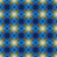 Seamless pattern with symmetric geometric ornament. Rhombus pattern.