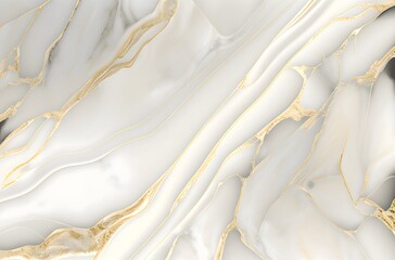 Luxury White Gold Marble texture background vector. Panoramic Marbling texture design for Banner, invitation, wallpaper - obrazy, fototapety, plakaty