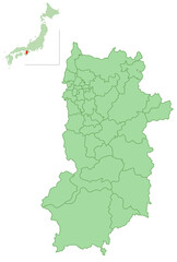 奈良　地図　市町村　アイコン