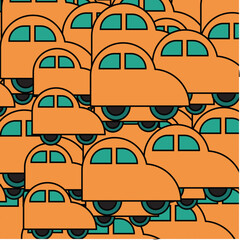 Graphic car pattern for your design and background