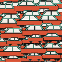 Graphic car pattern for your design and background