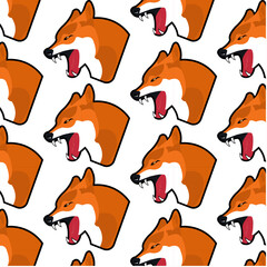 Graphic wolf pattern for your design and background