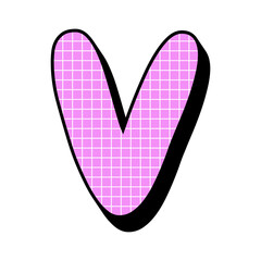 90s Geometric Logo Letter Line