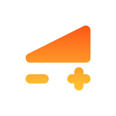volume flat gradient icon