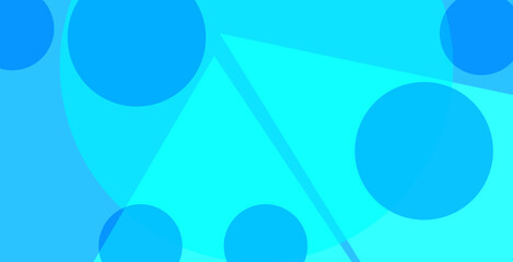 abstract blue background with circles . Blue banner