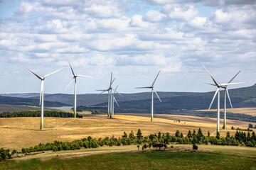 wind turbine in the field