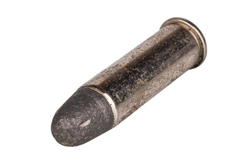 bullet isolated on white background shot war head