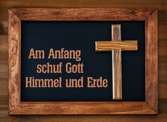 Am Anfang schuf Gott Himmel und Erde