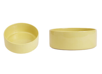 empty brown bowl with transparent background