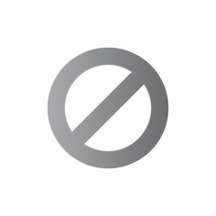 prohibition two tone gradient icon