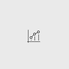 Fototapeta premium Dot Chart solid art vector icon isolated on white background. filled symbol in a simple flat trendy modern style for your website design, logo, and mobile app