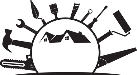 House Builder Logo Vector illustration