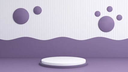 abstract geometric shape pastel color template minimal modern style wall background,for booth podium stage display table mock up composition 3d rendering 