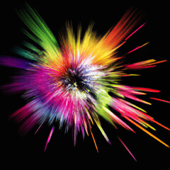 abstract color splash and explosion vector illustration. color splash background for Holi Festival