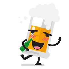 Drunk Glass of beer character