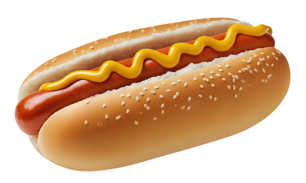 Delicious Hot Dog Cut Out. Based On Generative AI