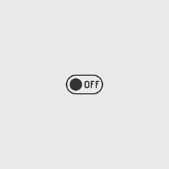 Switch solid art vector icon isolated on white background.  filled symbol in a simple flat trendy modern style for your website design, logo, and mobile app