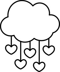 Cloud Heart Drop