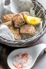 鶏のサイコロ唐揚げ