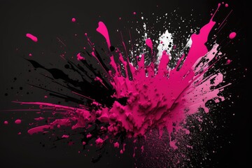 abstract pink background with splashes