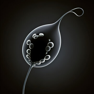 Microscope image of a microorganism