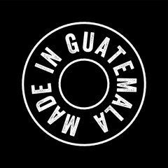 Made in Guatemala text emblem stamp, concept background