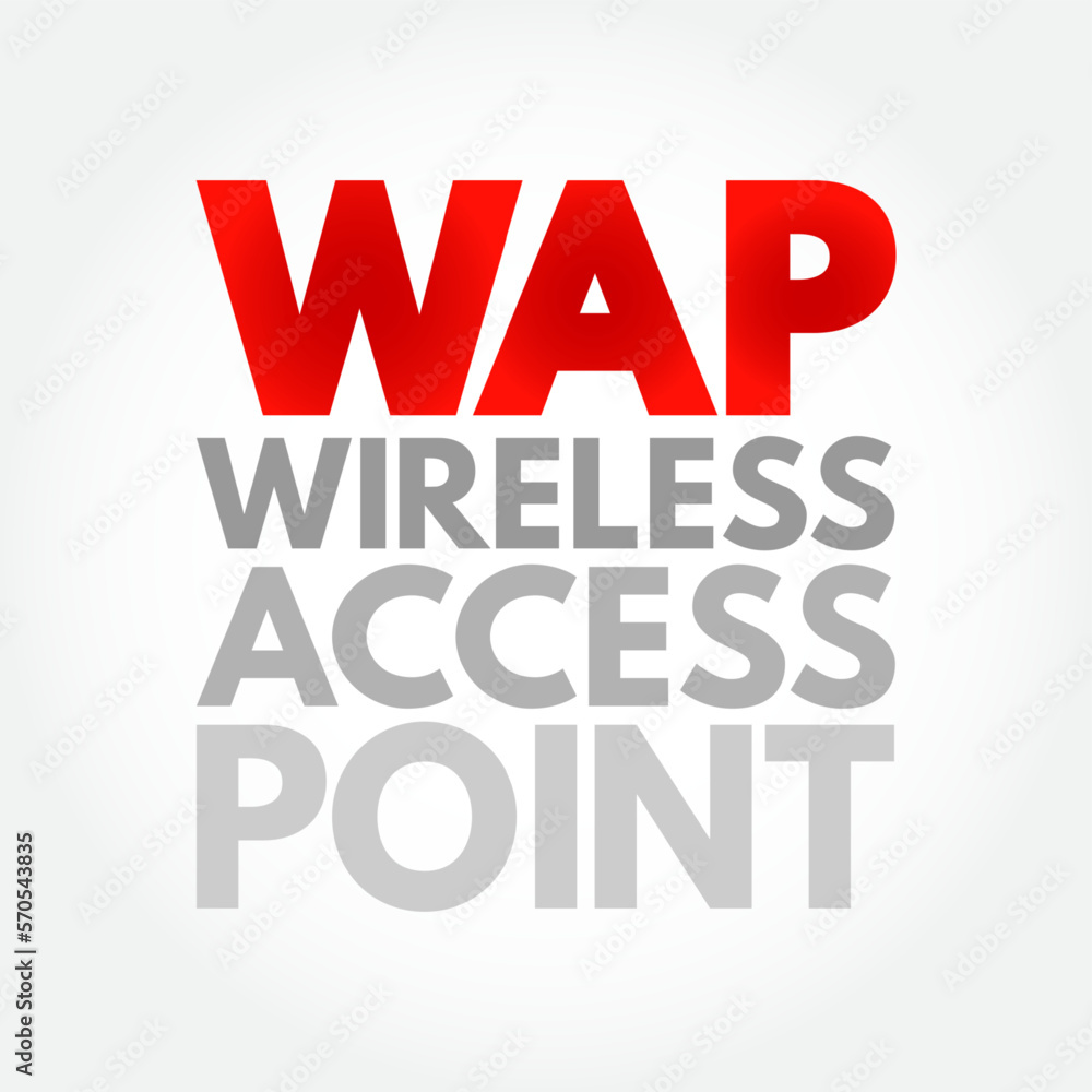 Poster wap - wireless access point is a networking hardware device that allows other wi-fi devices to conne