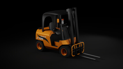 forklift 3D model concept