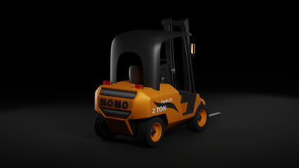 3D model concept Fork Lift