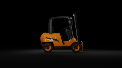 3D model concept Fork Lift