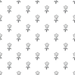 Seamless floral pattern. Doodle background with flowers. Spring pattern