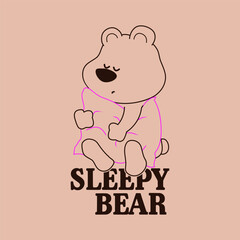 illustration of a bear cartoon