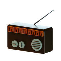 Radio 3D icon