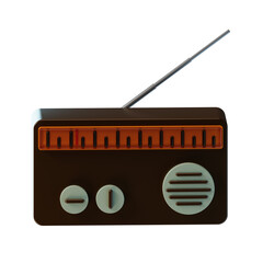 Radio 3D icon
