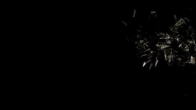 Super Slow Motion Shot of Real Glass Break