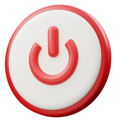 power button 3D Icon