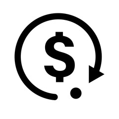 Dollar exchange icon. Dollar currency exchange. Vector.