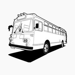 city bus vector illustration