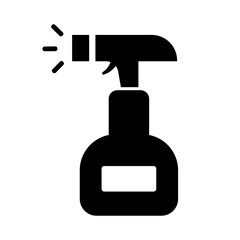 Spray silhouette icon. Shot of spray. Vector.