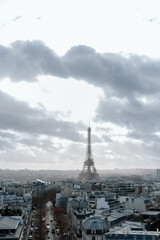 View of the Paris skyline with the Eiffel Tower