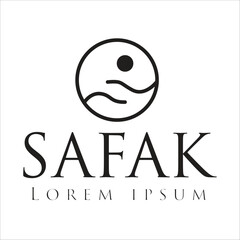 SAFAK means Dawn in Turkish. An adjustable stroke logo for commercial purpose japanese style.
isolated on white background