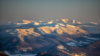 Pikui Mountain Range and Polonina Borshava, Carpathians, Ukraine