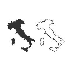 Italy map icon. Italian country designer set vector ilustration.