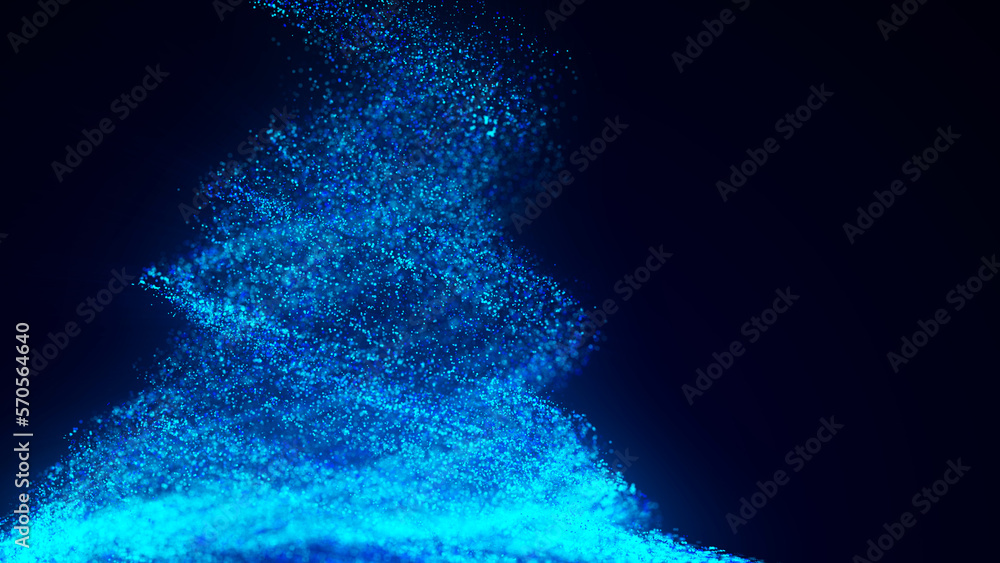 Poster particle tornado, motion background. abstract background with connecting dots. vortex. whirlpool bri